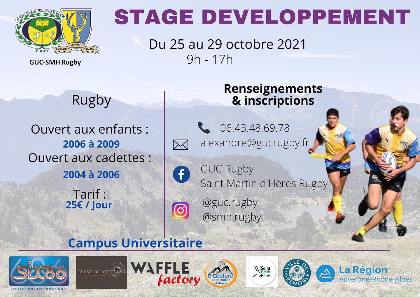Stages developpement Toussain 2021